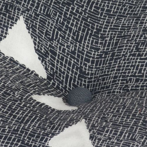 Poufs Et Tapis 3 PCs Tissu À Rayures