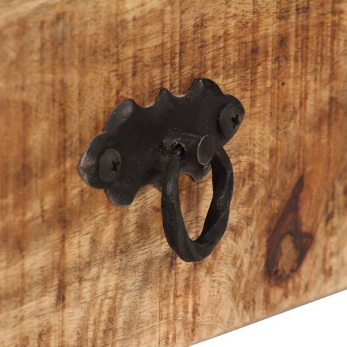 Meuble TV Bois Massif De Manguier 120 X 30 X 40 Cm