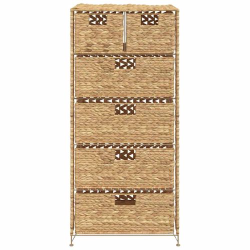 Unité De Rangement Avec 6 Paniers 47x37x100 Cm Jacinthe D'eau