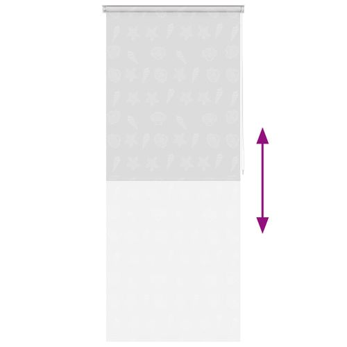 Store Roulant De Douche 100x240 Cm Étoile De Mer