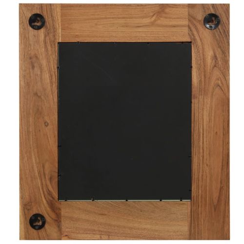 Miroir Bois D'acacia Massif 50 X 50 Cm