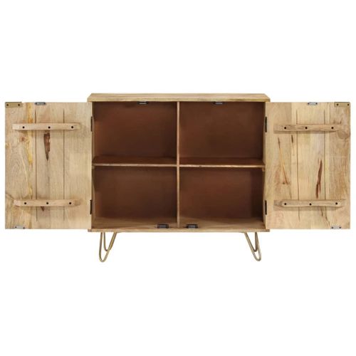 Buffet 80x30x75 Cm Bois De Manguier Solide
