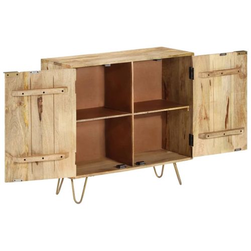 Buffet 80x30x75 Cm Bois De Manguier Solide