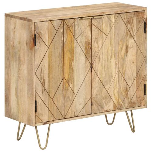 Buffet 80x30x75 Cm Bois De Manguier Solide