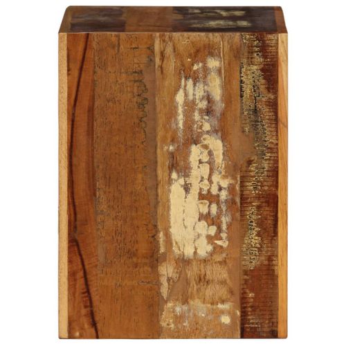 Tabouret 40x30x40 Cm Bois De Récupération Solide