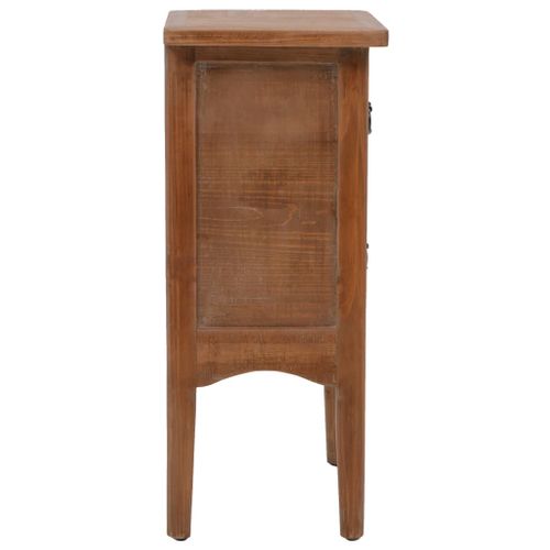Table De Chevet Bois De Sapin Massif  40 X 29 X 68 Cm Marron