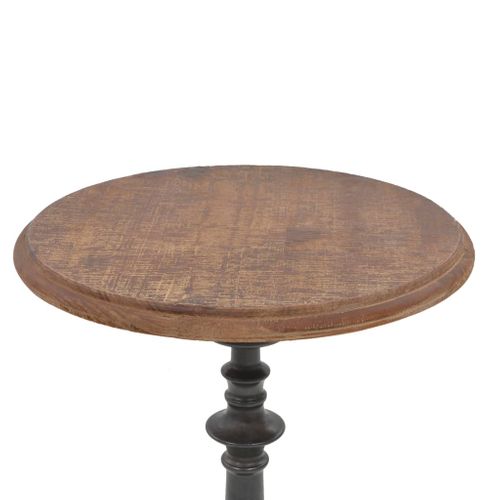Table D'appoint Bois De Sapin Massif 40 X 64 Cm Marron