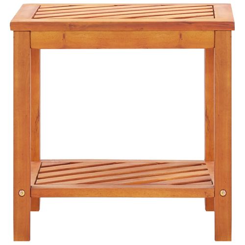 Table D'appoint Bois D'acacia Massif 45 X 33 X 45 Cm
