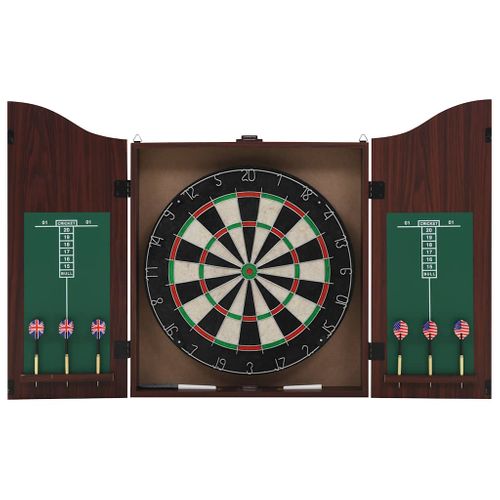 Jeu De Cibles Professionnel Sisal Avec Armoire Et 6 Fléchettes