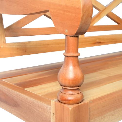 Banc Batavia 98 Cm Bois D'acajou Massif Marron Clair