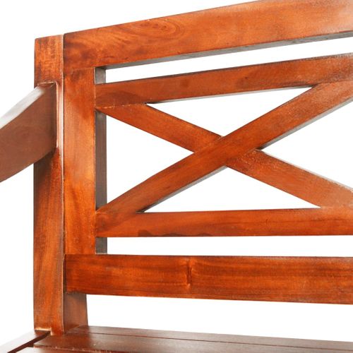 Banc Batavia 98 Cm Bois D'acajou Massif Marron Foncé