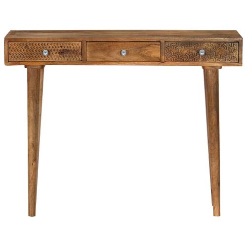 Table Console Bois De Manguier Massif 102x30x79 Cm