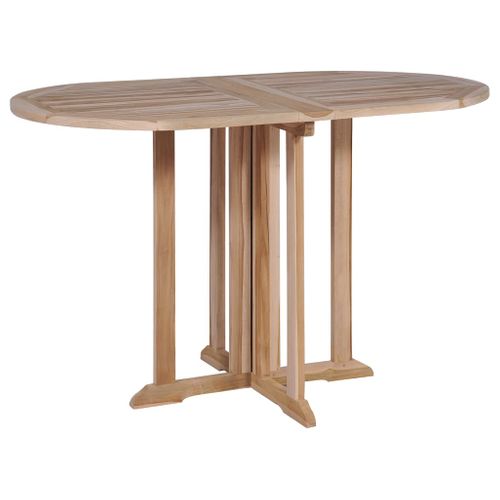 Mobilier À Dîner D'extérieur Pliable 5 PCs Bois Solide De Teck