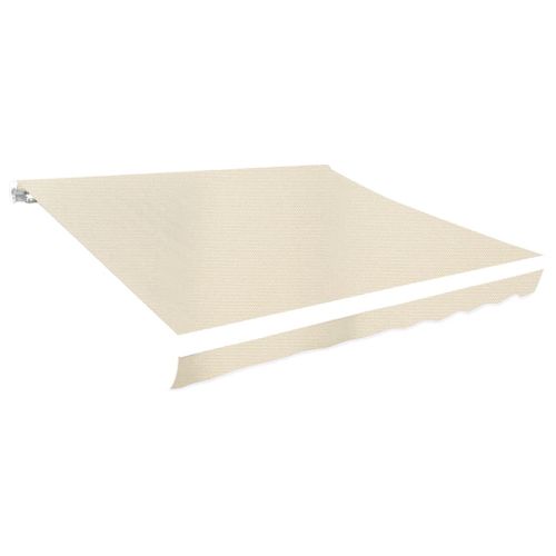 Toile D'auvent Imperméable Crème 350x250 Cm Tissu Store Voile D'ombrage Protection Soleil