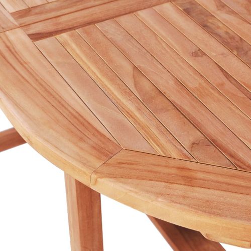 Mobilier À Dîner D'extérieur 7 PCs Bois De Teck Solide
