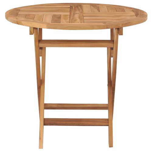 Table Pliable De Jardin 85x76 Cm Bois De Teck Solide