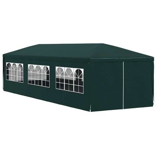 Tente De Fête 3x9 M Vert Toit Pe Panneaux Acier Résistante Uv