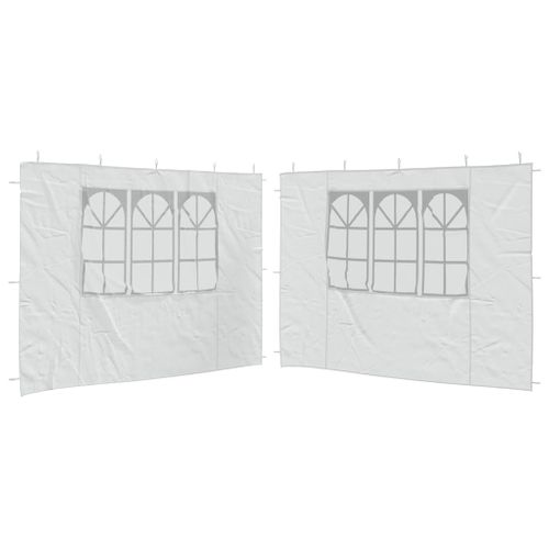 Paroi De Tente De Réception 2 Pièces Avec Fenêtre Pe Blanc