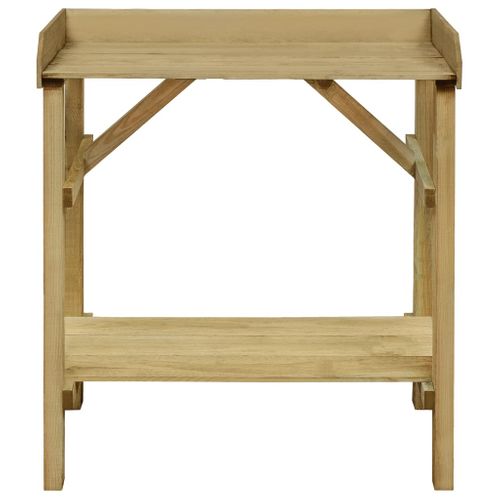 Table De Jardinière Bois De Pin Imprégné 75x40x90 Cm