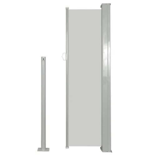 Auvent Latéral Rétractable Uni - 120x300 Cm - Blanc Cassé