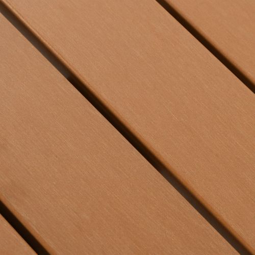 Table De Jardin Argenté 60x60x70 Cm Aluminium Et Wpc