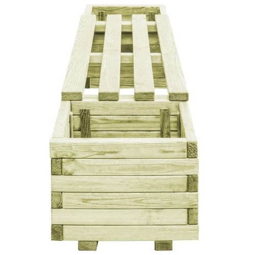 Banc De Jardin à Jardinières Bois De Pin Imprégné