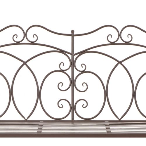 Banc De Jardin 104 Cm Fer Marron Antique