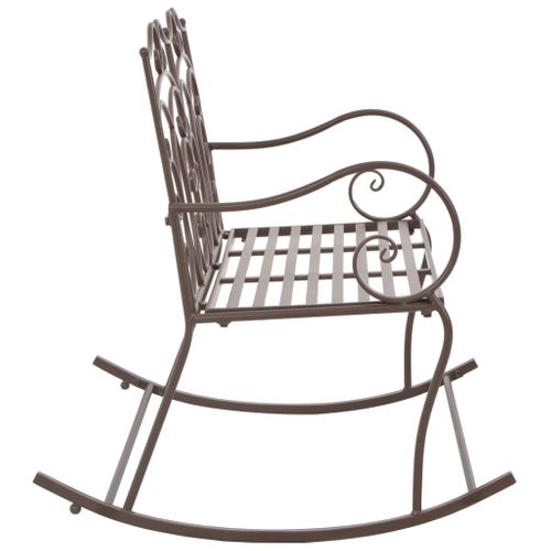 Banc De Jardin 104 Cm Fer Marron Antique