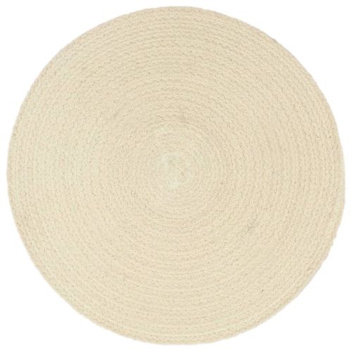 Napperons 4 Pièces Naturel Plain 38 Cm Rond Coton