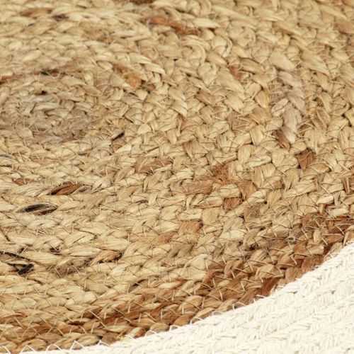 Napperons 4 Pièces Naturel Plain 38 Cm Rond Jute Et Coton