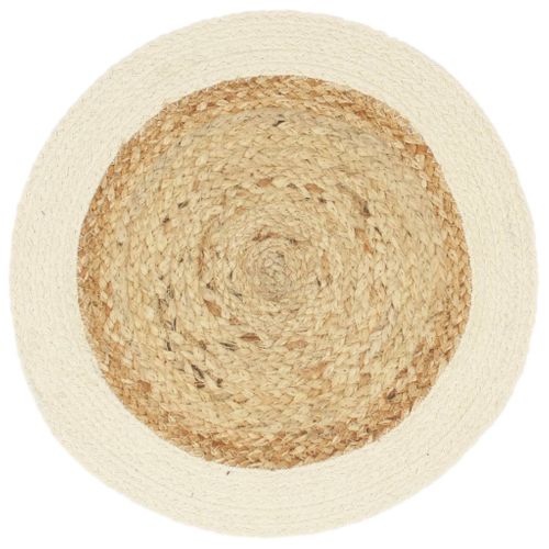 Napperons 4 Pièces Naturel Plain 38 Cm Rond Jute Et Coton