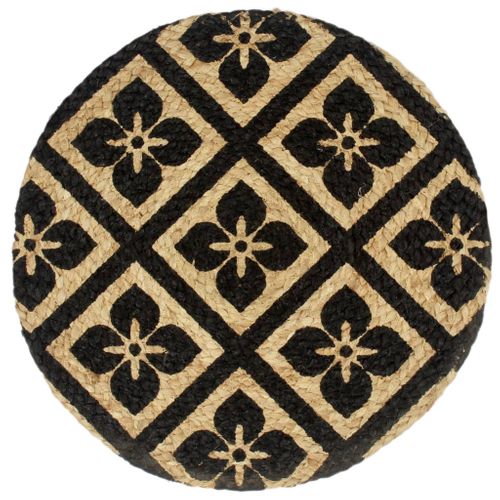 Napperons 6 Pièces Noir 38 Cm Rond Jute
