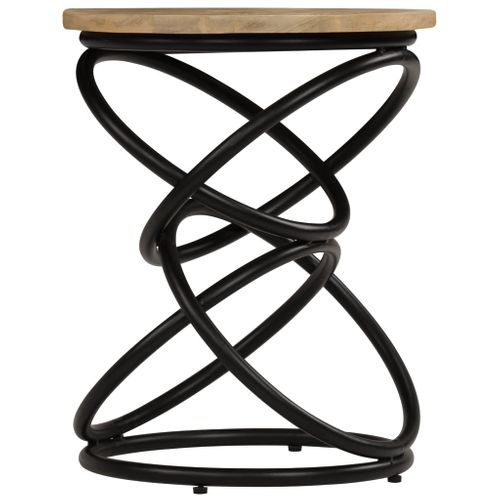 Table D'appoint Bois De Manguier Solide 40x50 Cm