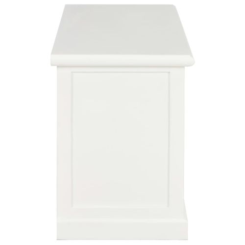 Meuble TV Blanc 90x30x40 Cm Bois