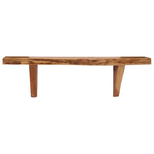 Étagères Murales 2 Pièces 60x20x18 Cm Bois D'acacia Massif