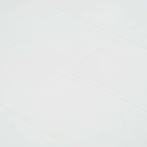 Table De Jardin Blanc 150x90x72 Cm Plastique Aspect De Rotin