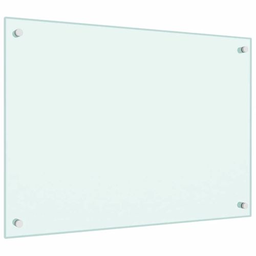 Dosseret De Cuisine Blanc 70x50 Cm Verre Trempé