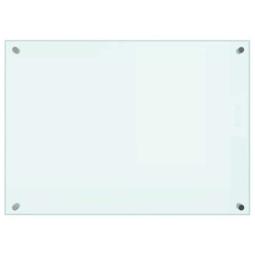 Dosseret De Cuisine Blanc 70x50 Cm Verre Trempé