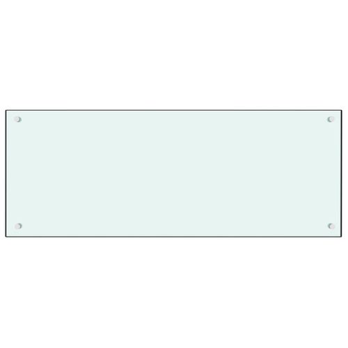 Dosseret De Cuisine Blanc 100x40 Cm Verre Trempé