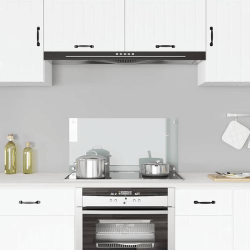 Dosseret De Cuisine Transparent 80x40 Cm Verre Trempé