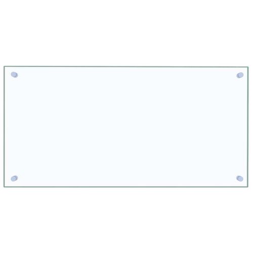 Dosseret De Cuisine Transparent 80x40 Cm Verre Trempé