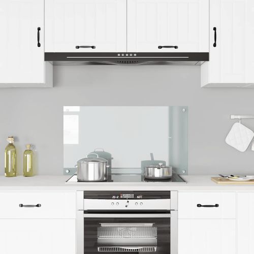 Dosseret De Cuisine Transparent 90x50 Cm Verre Trempé