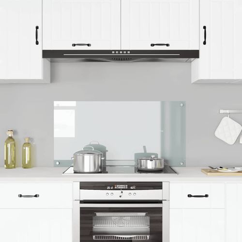 Dosseret De Cuisine Transparent 100x50 Cm Verre Trempé