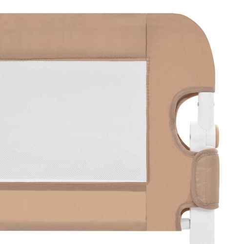 Barrière De Lit Enfant Taupe 102x42 Cm Polyester