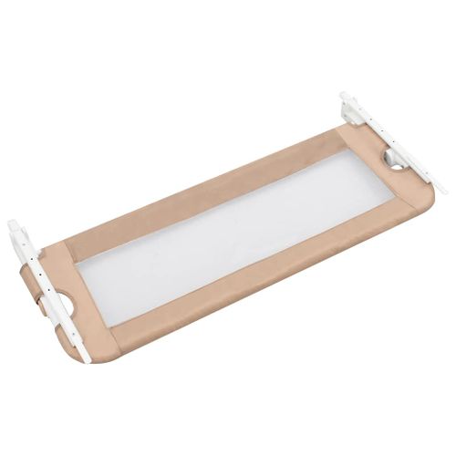 Barrière De Lit Enfant Taupe 102x42 Cm Polyester