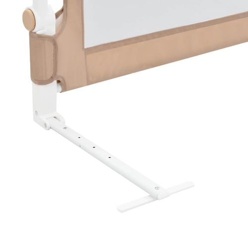 Barrière De Lit Enfant Taupe 102x42 Cm Polyester