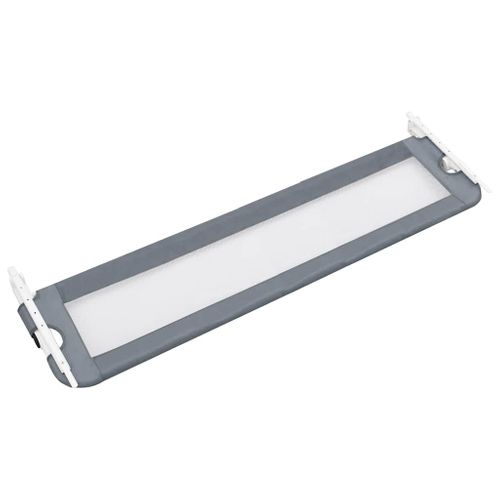 Barrière De Sécurité De Lit D'enfant Gris 120x42 Cm Polyester