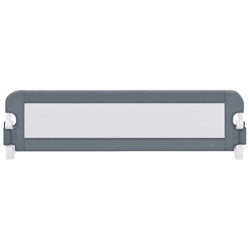 Barrière De Sécurité De Lit D'enfant Gris 120x42 Cm Polyester