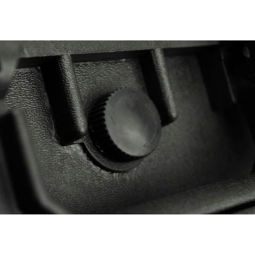 Mallette De Transport Robuste Noir Avec Mousse 35 Litres