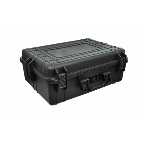 Mallette De Transport Robuste Noir Avec Mousse 35 Litres